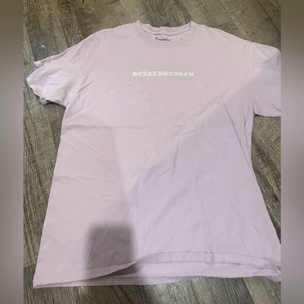 Men’s purple shirt with face